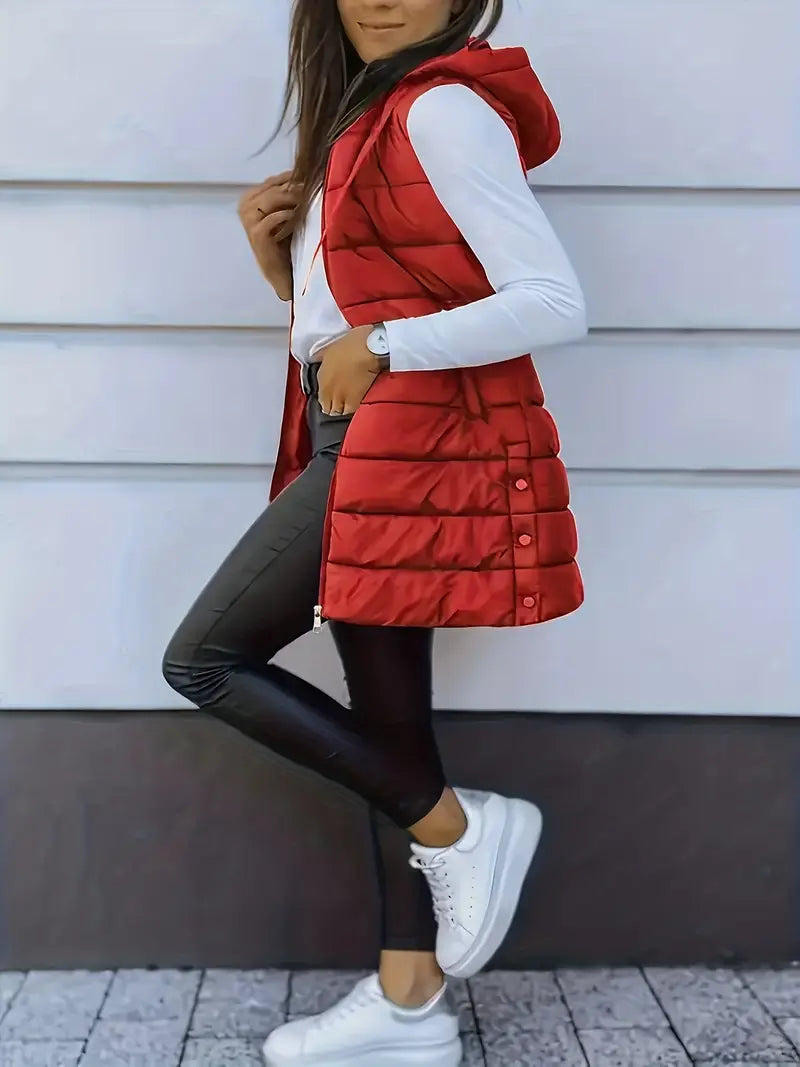 Piumino smanicato pesante