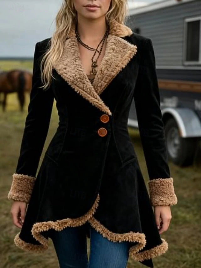 Cappotto stile montone invernale